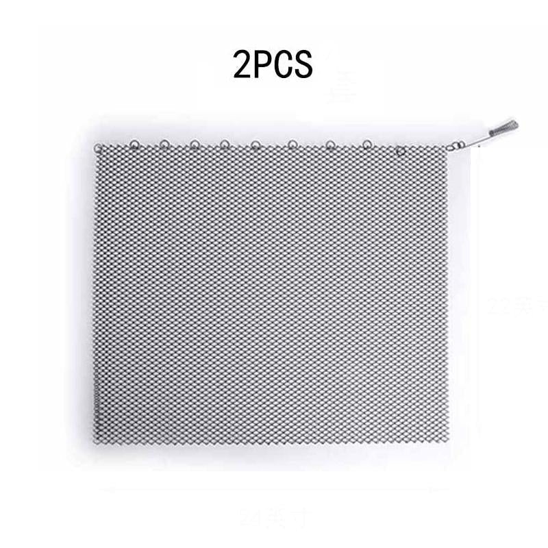 61X45.7Cm Metal Mesh Fireplace Screen – Prevent Sparks PRL-1081292060DBT