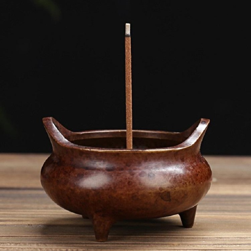 Antique Incense Burner – Pure Copper Binaural Small Indoor PRL-107791550DBT