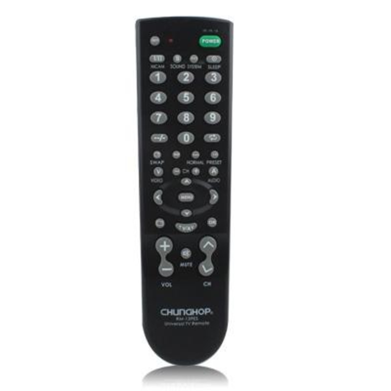 Black Universal Tv Remote Control – Rm-139Es PRL-1101-TT-S