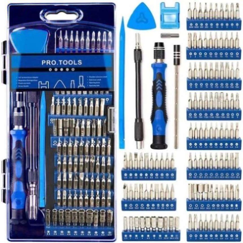 Versatile 124-Piece Screwdriver Set For Household Cell Phone And Computer Repair PRL-1095634060DBT