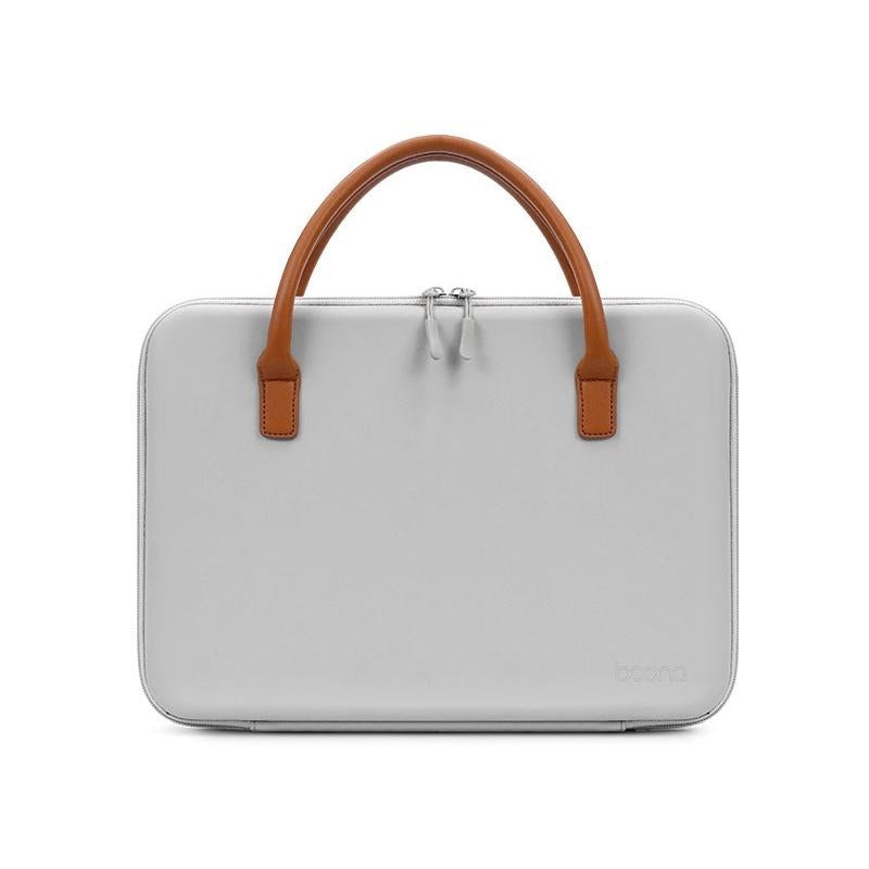 Waterproof Multifunctional Computer Bag – Gray Leather Wear-Resistant PRL-1093922060DBT