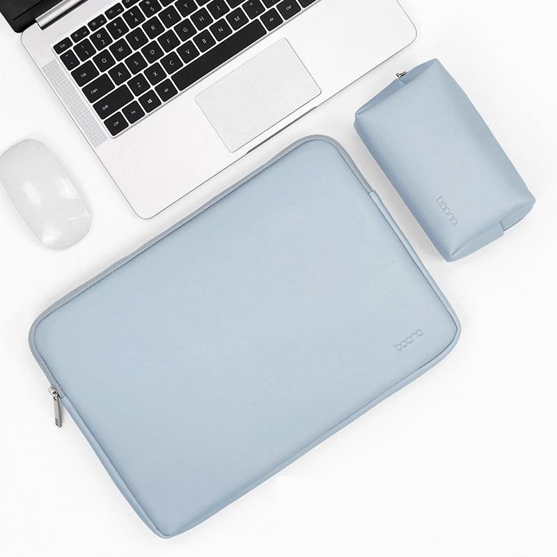 16 / 17 Inch Power Laptop Bag In Sky Blue Pu Leather PRL-0431475950DBT