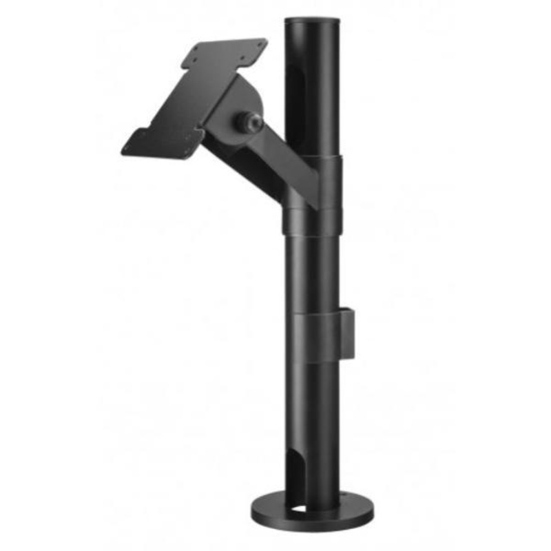 Atdec APAS-HA-P400 POS Mount with Angled Head. Max load: 10kg, VESA 75×75 / 100×100. Black 13APAS-HA-P400-KIT4