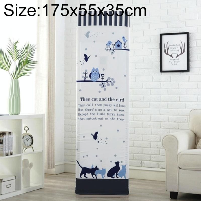 Cat And Bird Fabric Dust Cover For Vertical Cabinet Ac – 175X55X35Cm – All-Inclusive PRL-0529377230DBT