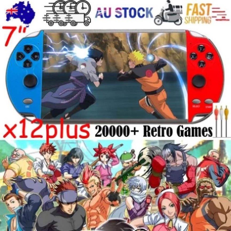 20000+ Retro Games 7 inch Handheld Game Consoles Portable Games Console X12 Plus V201-GAME0016BL8AU