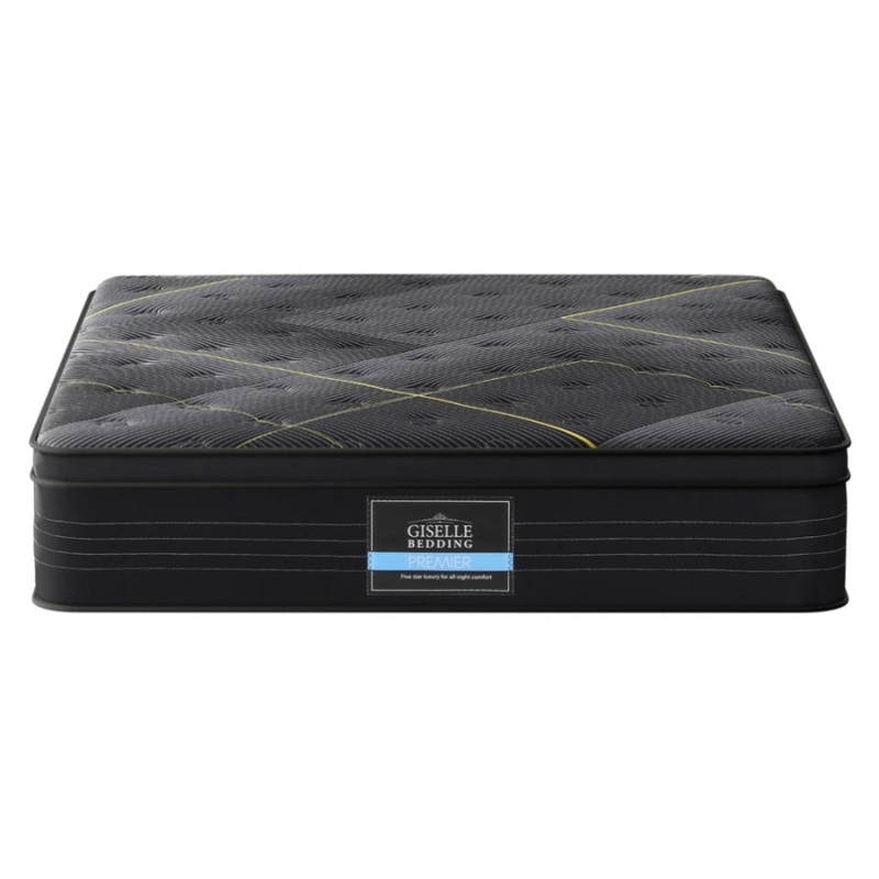 35cm Giselle Mattress Double Bed Bamboo Pocket Firm Foam MATTRESS-E-MIDNIGHT-35-D