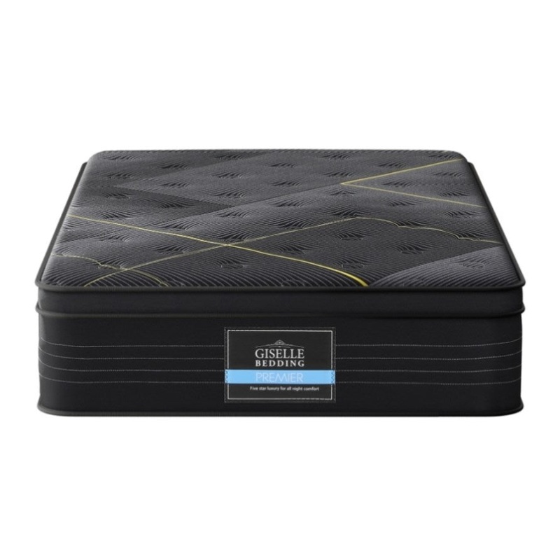 35cm Giselle Mattress Single Bed Bamboo Pocket Firm Foam MATTRESS-E-MIDNIGHT-35-S