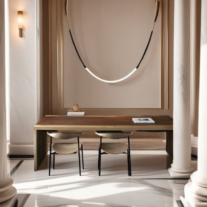 BAMDECOR Minimalistic Retro LED Minimalism Designer Lustre Hanging Lamps Slender-Shape LED Pendant V255-BAM-SLENDER-1L