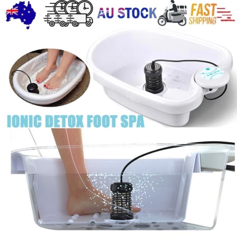Ion Ionic Detox Foot Bath Spa Machine Tub Array Cell Cleanse for Health Tool Set V201-EBA4236WH8AU