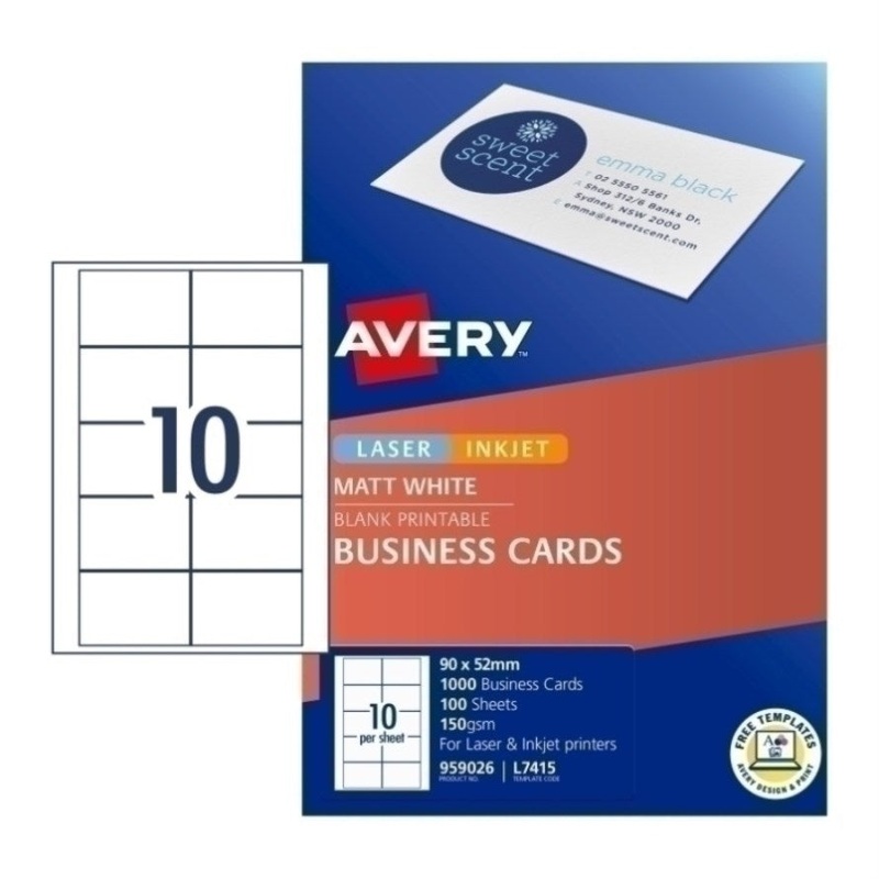 AV Bus Card L7415 10UP Pk100 DS-AV959026