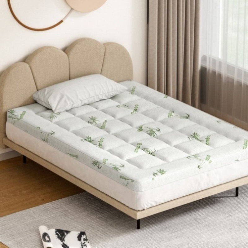 Giselle Bedding Mattress Topper Pillowtop Bamboo 7.5cm Double TOPPER-BAM75-D