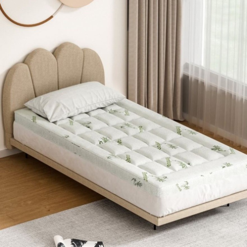 Giselle Bedding Mattress Topper Pillowtop Bamboo 7.5cm Single TOPPER-BAM75-S