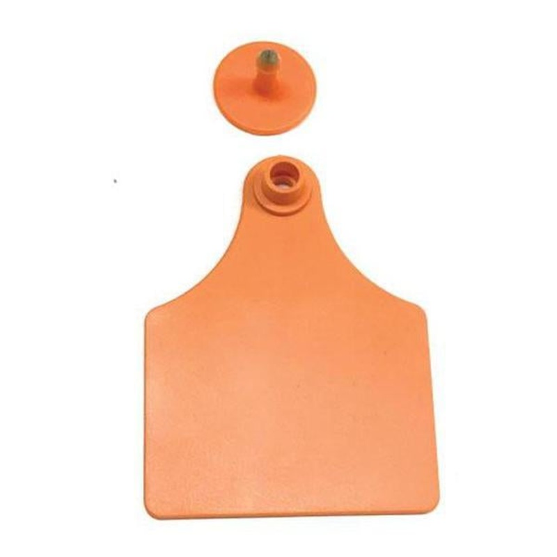 100x Cattle Ear Tags 7x10cm Set – Large Orange Blank Cow Sheep Livestock Label V238-SUPDZ-21895243202640