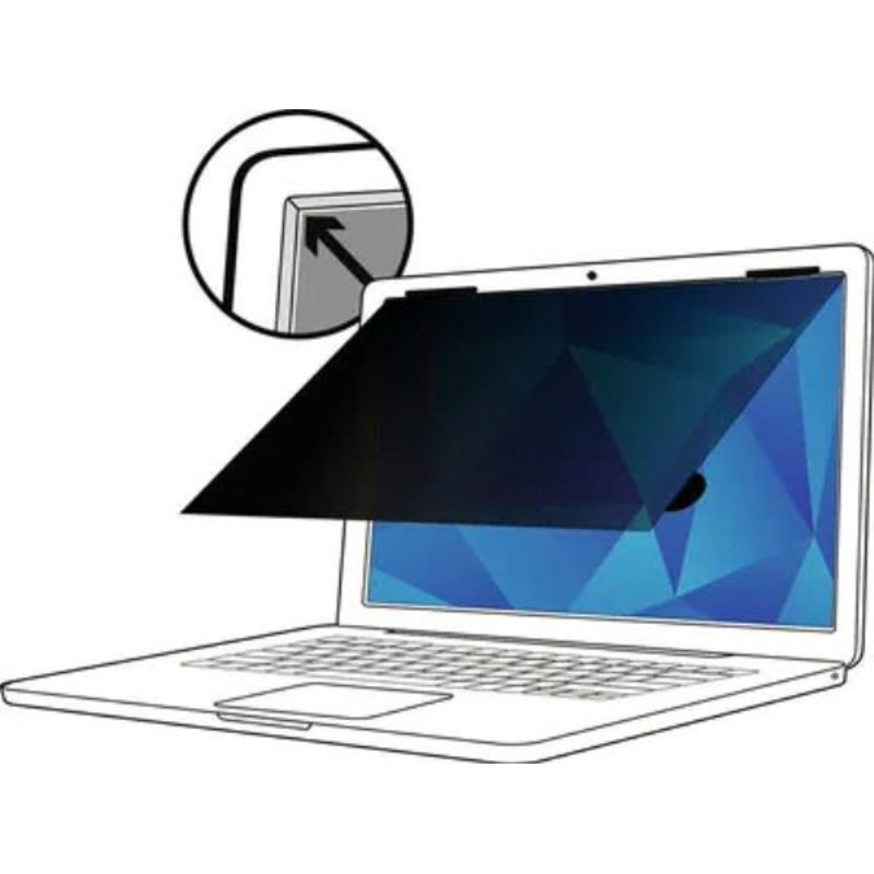 3M 15.6 16:9 touchscreen PF, Preserves touch functionality while blacking out side views. Protects 13TF156W9B