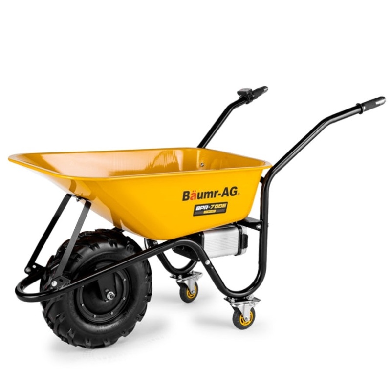 Baumr-AG 40V Battery Powered Wheelbarrow Motorised Electric, 80L Bucket Volume, 260kg Capacity V219-GDTPBWBM7CEA