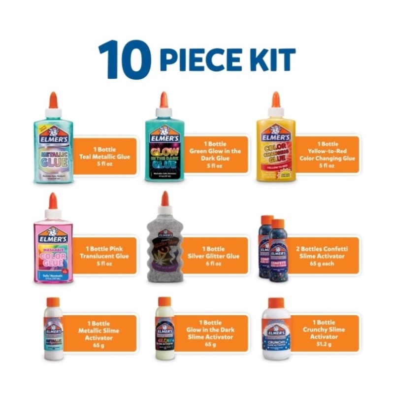 Elmers Celb Slime Kit Pk10 Bx2 DS-ELM2091060
