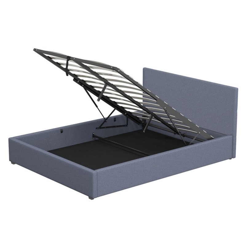 Milano Luxury Gas Lift Bed with Headboard – Charcoal No.35 – King ABM-10001606