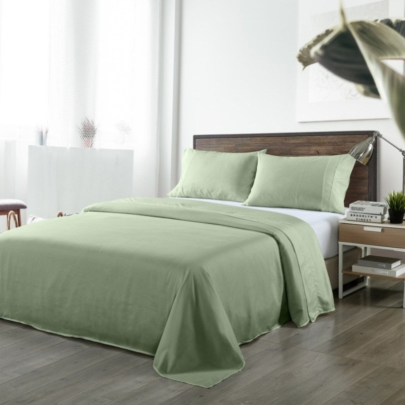 Royal Comfort Blended Bamboo Sheet Set Sage Green – Queen ABM-10002284