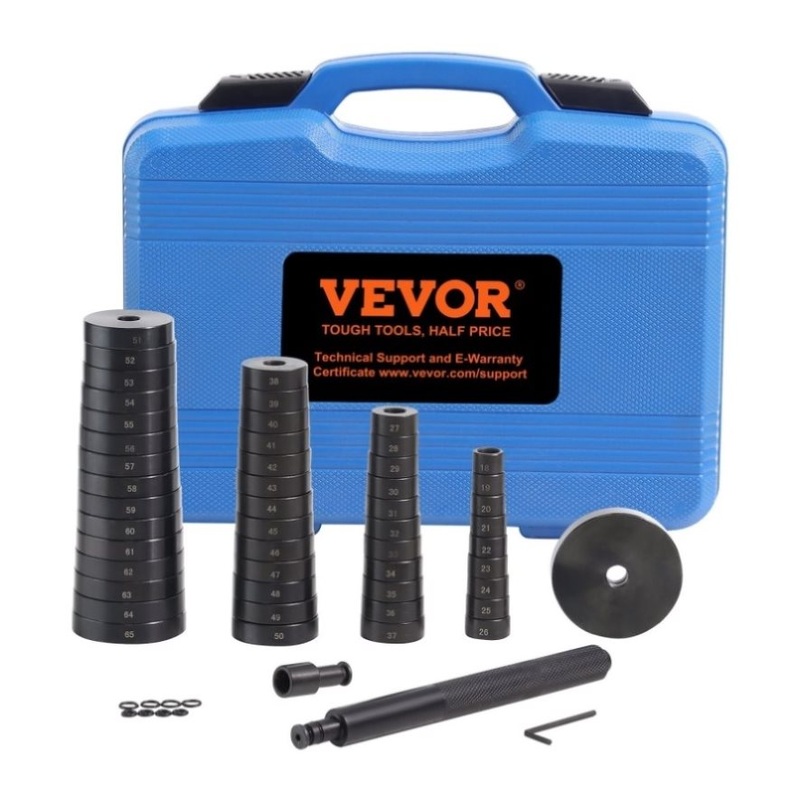 VEVOR 52 Pcs Custom Bushing Press Kit Transmission Wheel Bearing Race Seal Kit V952-52JTZCHMFJQDZP35DV0