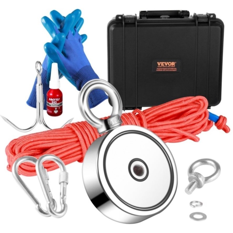 VEVOR Fishing Kit, 1200lbs Pulling Force Double Sided Fishings, 2.95inch Diameter V952-CXDYTZSM1200TNZ8SV0
