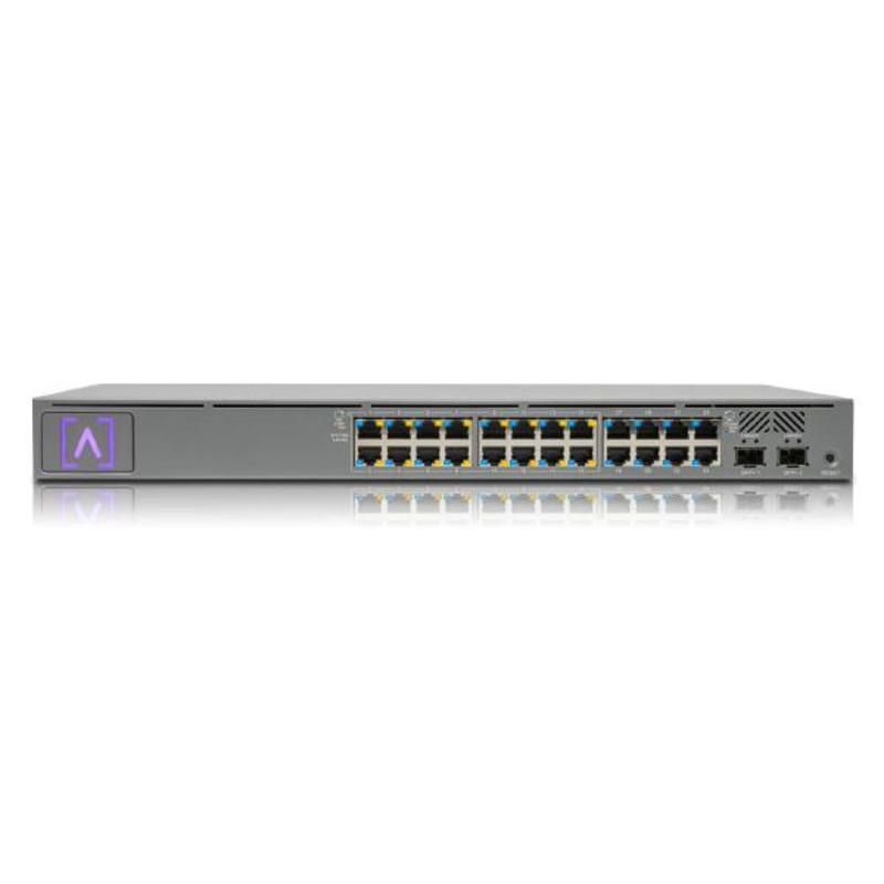 Alta Labs S24-POE 24-Port PoE Switch, Layer 2, 16x 802.3at PoE+ 8x Non-PoE Ports & 2x SFP+ 16A-S24-POE