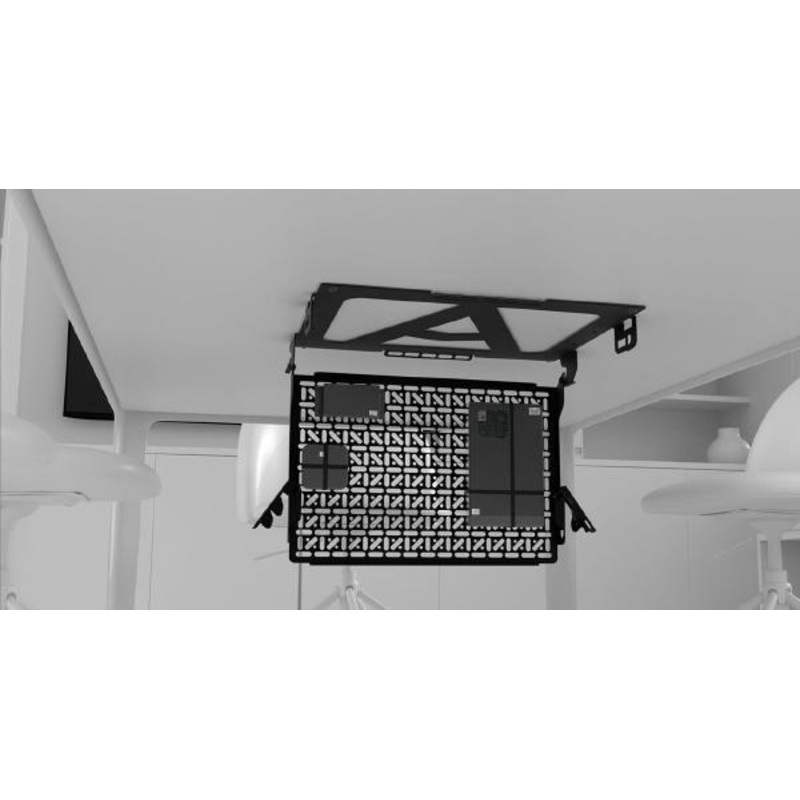 Atdec Device Storage Hinged Panel for Under Desks and Tables. Max Load: 8kg. Universal Mounting for 13AD-AC-PH-B