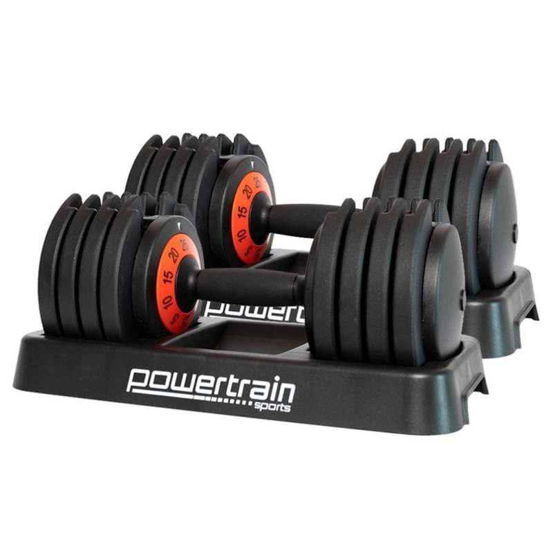 Powertrain GEN2 Pro Adjustable Dumbbell Set – 50kg DMB-TD1-AD3-2