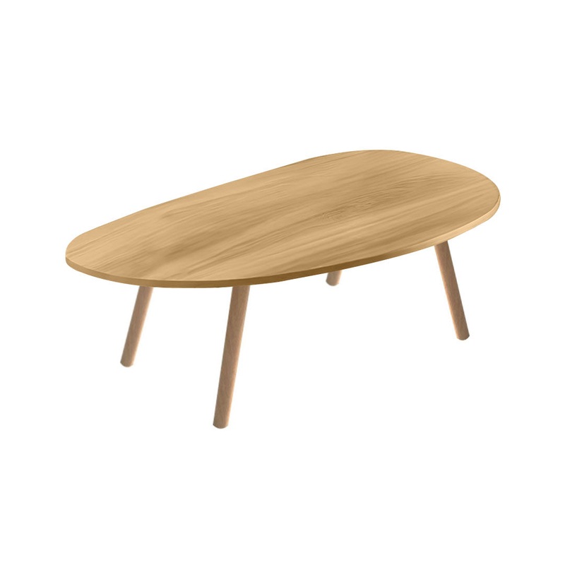SOGA 80x40cm Stone Pattern Living Room Nordic Coffee Table Modern Style TABLETEA13
