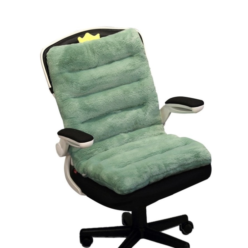 SOGA Green One Piece Dino Cushion Office Sedentary Butt Mat Back Waist Chair Support Home Decor SCUSHION055
