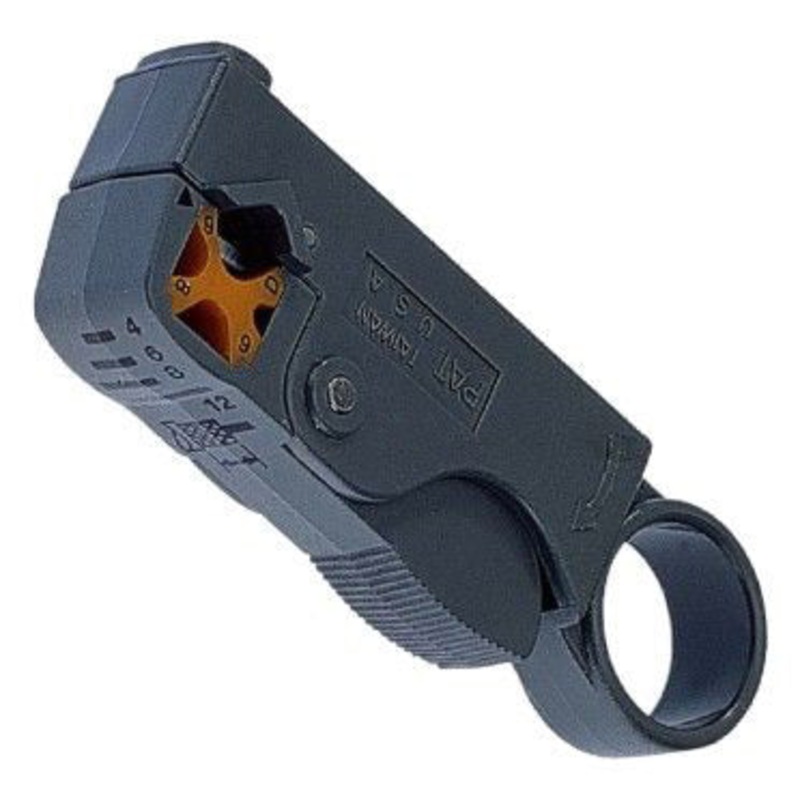4Pro’s Professional 2 Blade Coax Cable Stripper | Suitable for RG58, RG59, RG62 and RG6 001.006.0004