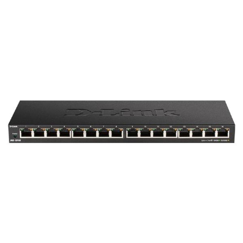 D-Link 16-Port Low Profile Gigabit Unmanaged Desktop Switch with 16 Gigabit ports 16DGS-1016S