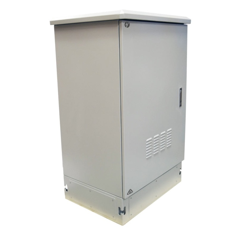 4Cabling 22RU 800mm Wide x 600mm Deep Grey Outdoor Freestanding Ventilated Cabinet | IP45 002.015.2286.V
