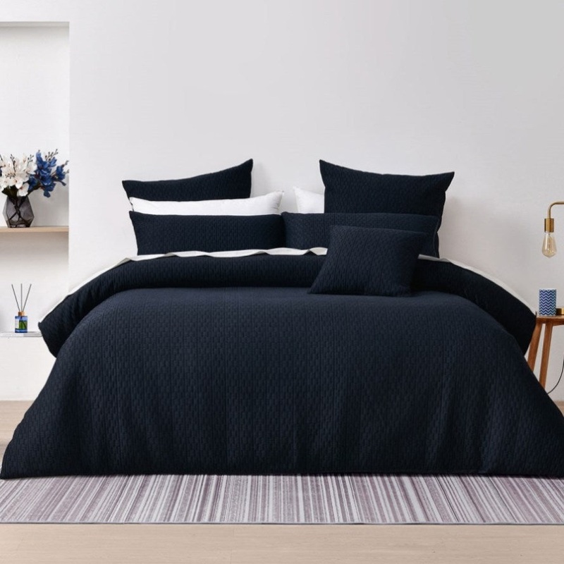 Bianca Burleigh Ink Jacquard Quilt Cover Set Queen V442-BCA-QUILTCS-BURLEIGH-INK-QS