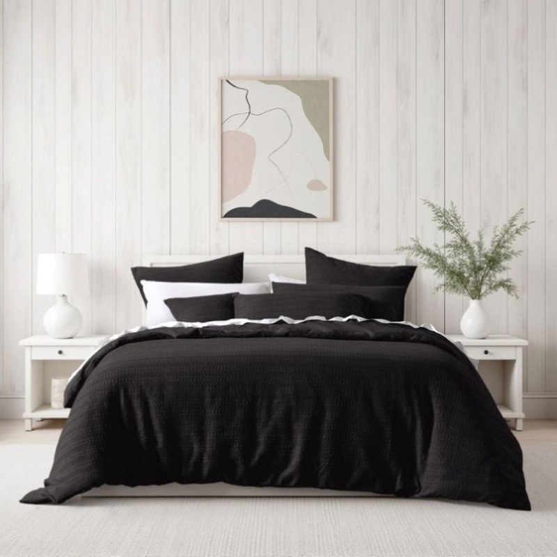 Bianca Kahlani Chocolate Waffle Quilt Cover Set Double V442-BCA-QUILTCS-KAHLANI-CHOCOLATE-DS