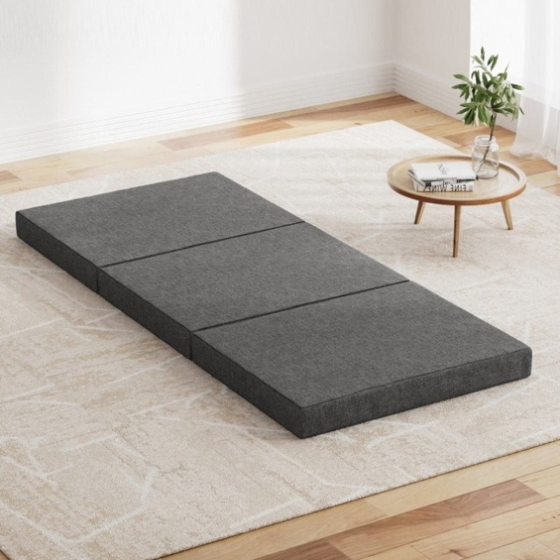 Giselle Bedding Foldable Mattress Folding Foam Bed Single Grey FOAM-MFM-TRIO-GY