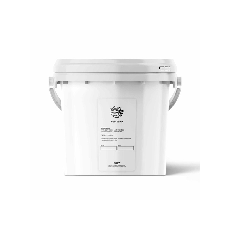 700g Dog Treat Beef Jerky Bucket – Dehydrated Australian Healthy Puppy Chew V238-SUPDZ-40318348263504