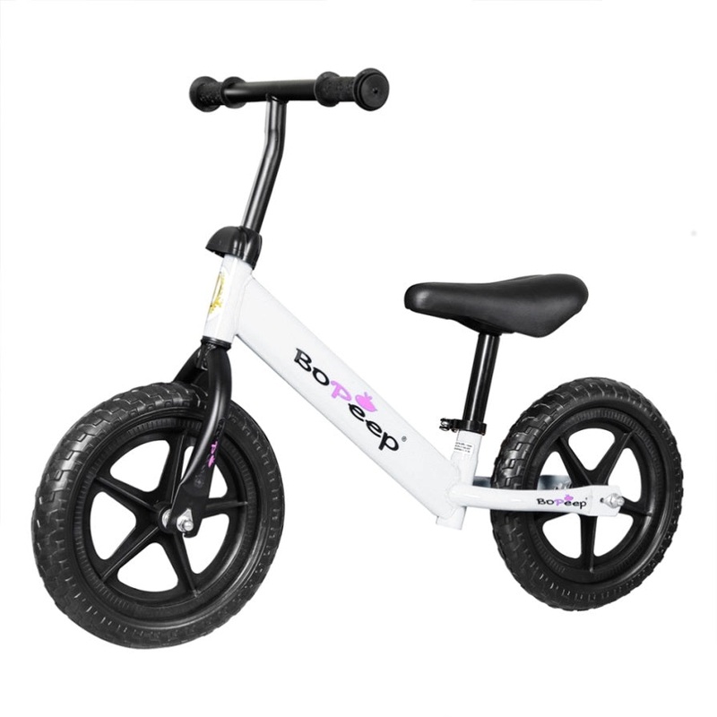BoPeep Kids Balance Bike Ride On Toys White KD1098-WH
