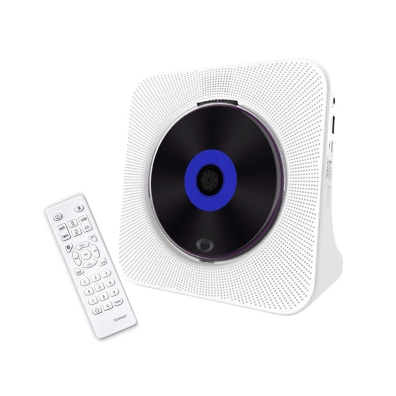 Tooleroo USB Rechargeable Desktop CD Player Speaker  Bluetooth Portable White V238-SUPDZ-41115085340752