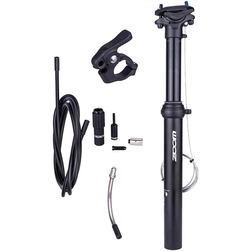 ZOOM SPD-801 Dropper Seatpost Adjustable Height via Thumb Remote Lever – External Cable 30.9 V382-ZOOMEXT309100MM
