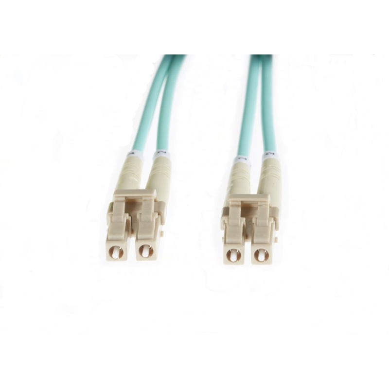 20m LC-LC OM4 Multimode Fibre Optic Patch Cable: Aqua FL.OM4LCLC20M