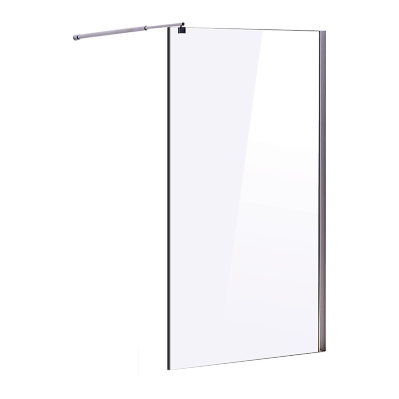 1200 x 2000mm Frameless 10mm Safety Glass Shower Screen V63-829751