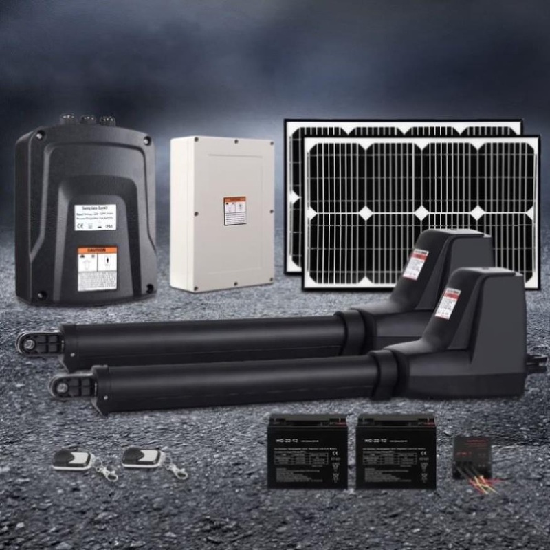 Lockmaster Dual Swing Gate Opener 800KG 40W Solar Panel GO-SWING-LM2D-40W-SOLAR