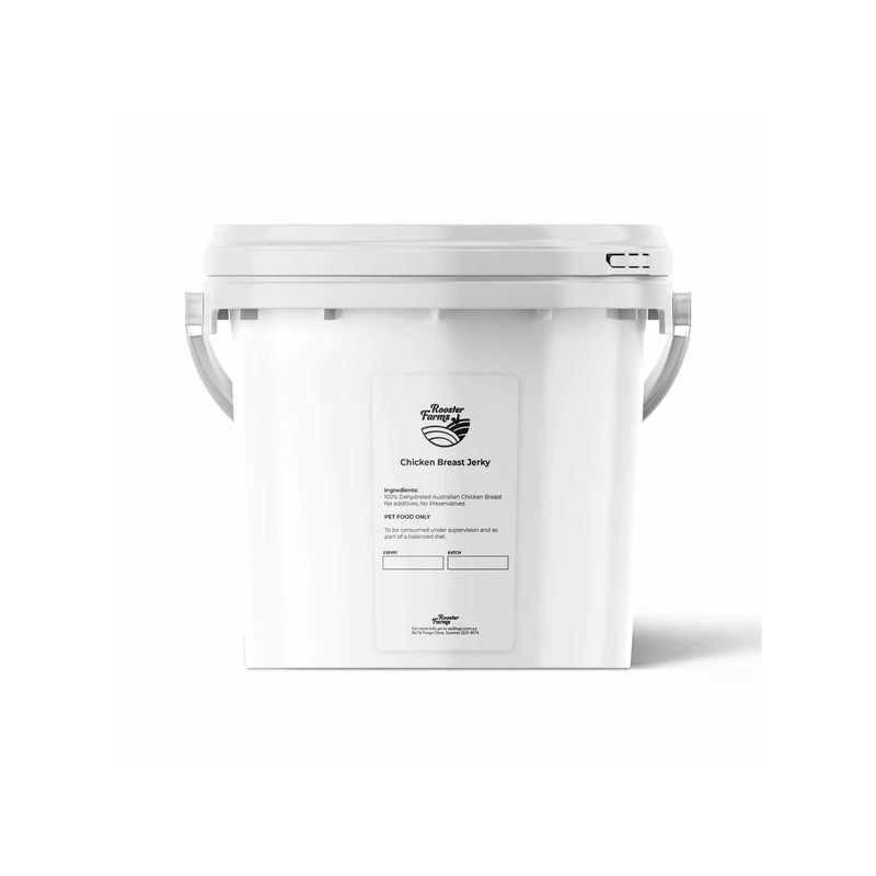 1.5Kg Dog Treat Chicken Breast Jerky Bucket – Dehydrated Australian Healthy Puppy Chew V238-SUPDZ-40318345576528