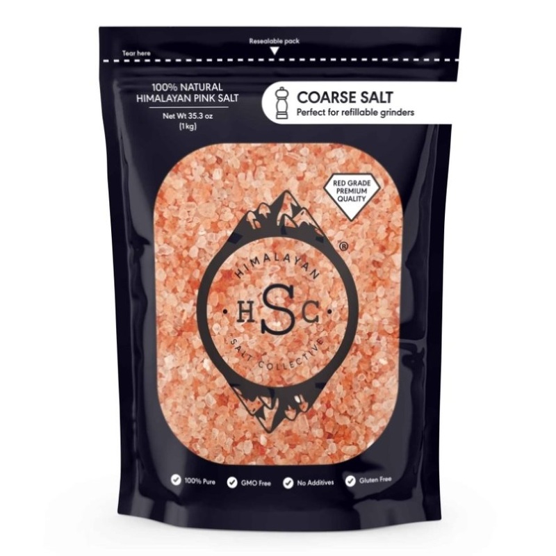 1Kg Coarse Himalayan Pink Rock Salt – Bath Cooking Grinder Natural Crystals V238-SUPDZ-40181294465104