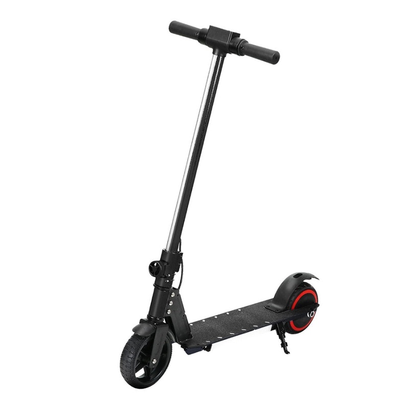 Electric Scooter 130W 16KM/H LED Light Folding Portable Riding Commuter Black ESC-S32-6-BK