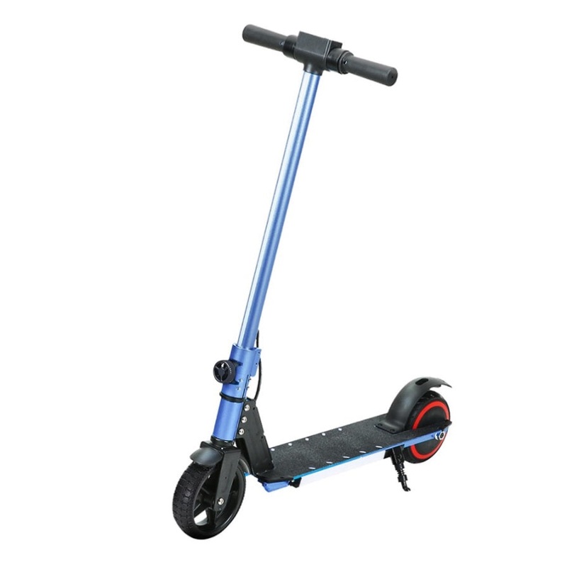 Electric Scooter 130W 16KM/H LED Light Folding Portable Riding Commuter Blue ESC-S32-6-BL