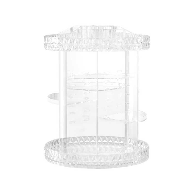 Embellir Makeup Case Acrylic Rotating Cosmetic Organizer Storage Display Holder CASE-STAND-PP-6LAYER-TP