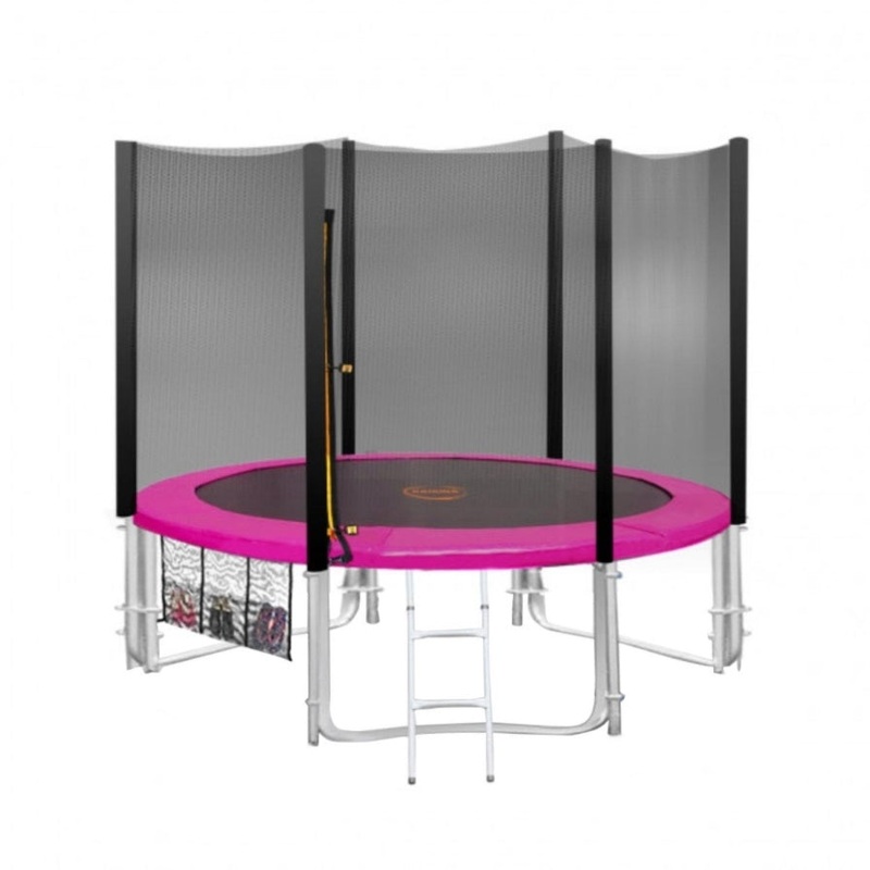 Kahuna 8 ft Round Trampoline Free Safety Net Pad – Pink TRA-BLZ-08-PK