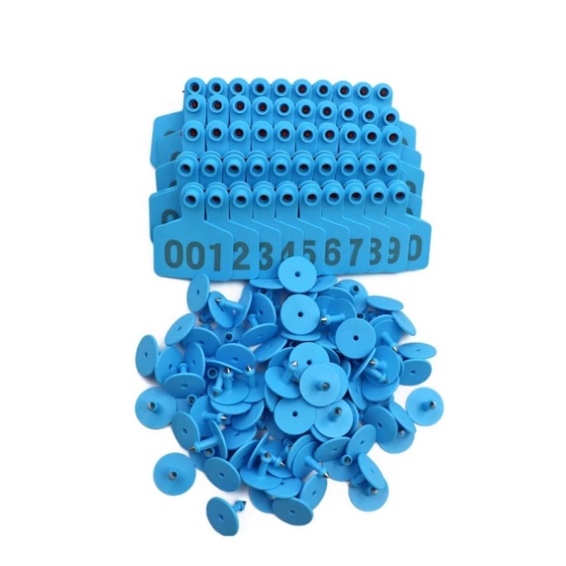 1-100 Cattle Number Ear Tags 5x4cm Set – Small Blue Pig Goat Livestock Label V238-SUPDZ-39484278276176