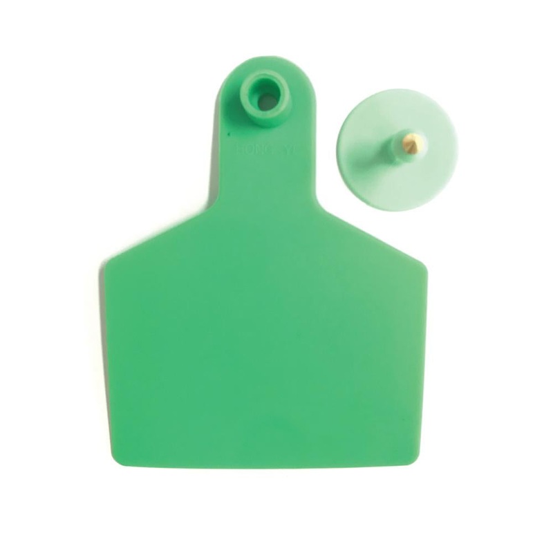 100x Cattle Ear Tags 7.5x10cm Set – XL Green Blank Cow Sheep Livestock Labels V238-SUPDZ-31399128858704